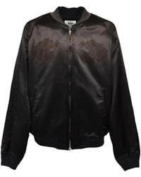 Doublet - Embroidered Satin-Finish Bomber Jacket - Lyst