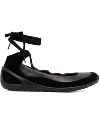 Ecco - Biom Lite Lace-Up Ballet Flats - Lyst