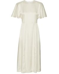 ROTATE BIRGER CHRISTENSEN - Satin Slit Midi Dress - Lyst