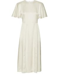 ROTATE BIRGER CHRISTENSEN - Satin Slit Midi Dress - Lyst