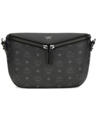 MCM - Small Diamant 3D Logo-Printed Zip Messenger Bag - Lyst