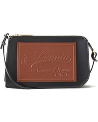 Lanvin - Logo-Plaque Crossbody Bag - Lyst