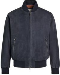 Tod's - Brera Suede Zip-Fastening Bomber Jacket - Lyst