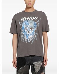 Kapital - Kountry Graphic-Print T-Shirt - Lyst