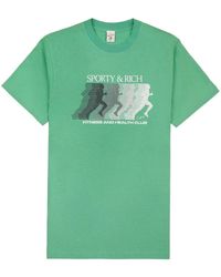 Sporty & Rich - Short-Sleeve Cotton T-Shirt - Lyst