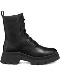 Geox - Lace-Up Leather Boots - Lyst