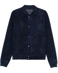 Salvatore Santoro - Suede Bomber Jacket - Lyst