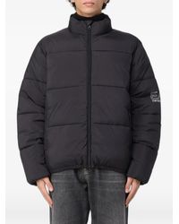 EA7 - Quilted Logo-Print Jacket - Lyst