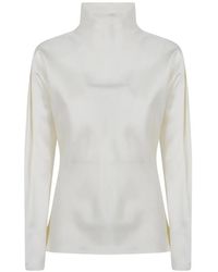 Rohe - Top A Collo Alto - Lyst