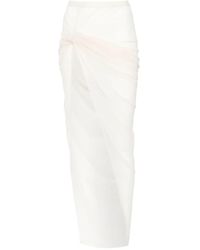 Rick Owens - Twist Edfu Asymmetrische Rok - Lyst