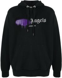 Palm Angels Hoodie Met Logo - Zwart