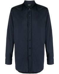 Brioni - Camisa Con Cuello Italiano - Lyst
