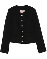 Twinset - Heart-Button Scalloped Jacket - Lyst