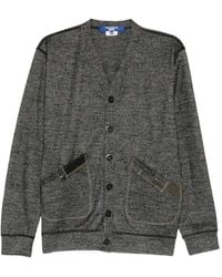 Junya Watanabe - Patchwork-Detail Button-Up Cardigan - Lyst