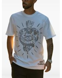 Just Cavalli - Graphic-Printed T-Shirt - Lyst