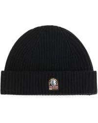 Parajumpers - Ribbed-Knit Logo-Patch Beanie Hat - Lyst