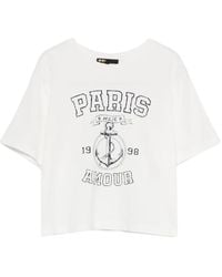 Maje - Graphic-Print T-Shirt - Lyst