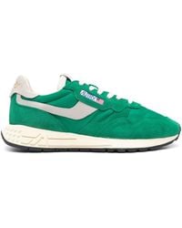 Autry - Reelwind Low Sneakers In Green Nylon And Suede - Lyst