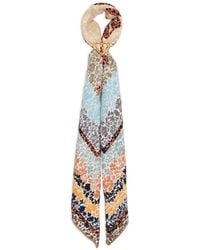 Bimba Y Lola - Floral-Print Heart-Ring Scarf - Lyst