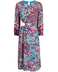 Ba&sh - Monica Floral-print Midi Dress - Lyst