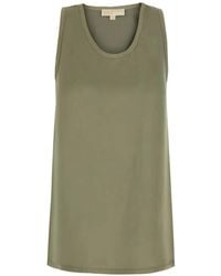 MICHAEL Michael Kors - Satin Tank Top - Lyst