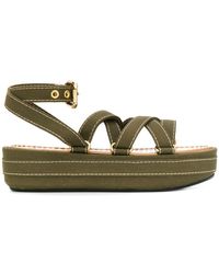 Marni Sandali con cinturino - Verde