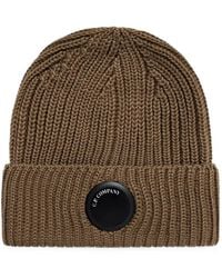C.P. Company - Extrafine Merino Wool Lens Beanie Hat - Lyst