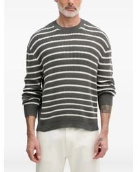 ARMANI EXCHANGE - Horizontal-Stripe Crew-Neck Sweater - Lyst