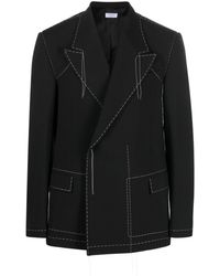 Off-White c/o Virgil Abloh - Stitch Tailored Double-Breasted Blazer - Lyst