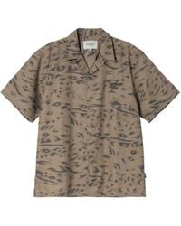 Carhartt - Travon Duck-Feather-Print Shirt - Lyst