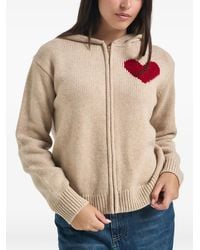 MC2 Saint Barth - Kyla Wool-Knit Hoodie With St. Barth Intarsia - Lyst
