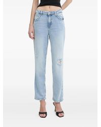 Guess - Celia Gerafelde Jeans - Lyst