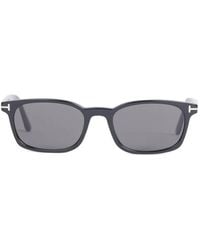 Tom Ford - T-Logo Rectangle-Frame Sunglasses - Lyst