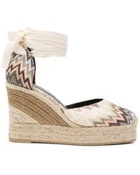 Missoni - Zigzag-Pattern Tie Espadrilles - Lyst