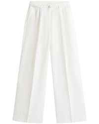 Tommy Hilfiger - Belted Pleated Wide-Leg Linen-Blend Trousers - Lyst