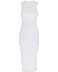 Victoria Beckham - Cut-out Fitted Midi Dress - Lyst