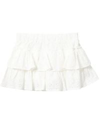 AAPE BY A BATHING AP - Broderie-Anglaise Tiered Skort - Lyst