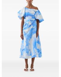 Aje. Ruched Fallingwater Dress in Pink | Lyst Aje. Ruched Fallingwater Dress in Pink | Lyst
