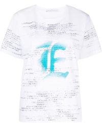 Ermanno Scervino - Logo-print Cotton T-shirt - Lyst