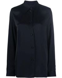 Jil Sander - Classic Collar Buttoned Blouse - Lyst