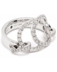 COURBET - 18Kt Recycled Celeste Pavé Laboratory-Grown Diamond Set Ring - Lyst
