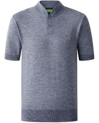 Shanghai Tang - Horse-Emblem Wool Polo Shirt - Lyst