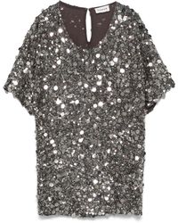 P.A.R.O.S.H. - Sequin-Embellished T-Shirt - Lyst