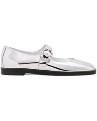 Stuart Weitzman - Loralei Ballerina's Met Kristallen - Lyst
