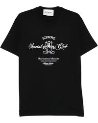 Iceberg - Social Club Graphic T-Shirt - Lyst