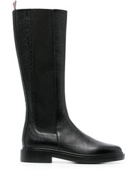 Thom Browne - Rwb-stripe Leather Boots - Lyst
