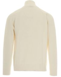 Paolo Pecora - V-Ausschnitt-Pullover mit Raglanärmeln - Lyst