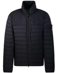 Stone Island - Quilted Logo-Patch Jacket - Lyst