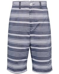 Private Stock - The Reign Striped Cotton Shorts - Lyst