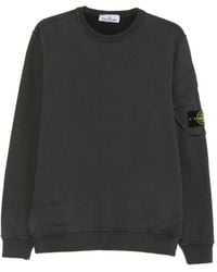 Stone Island - Sleeve-Pocket Ribbed-Trim Sweatshirt - Lyst